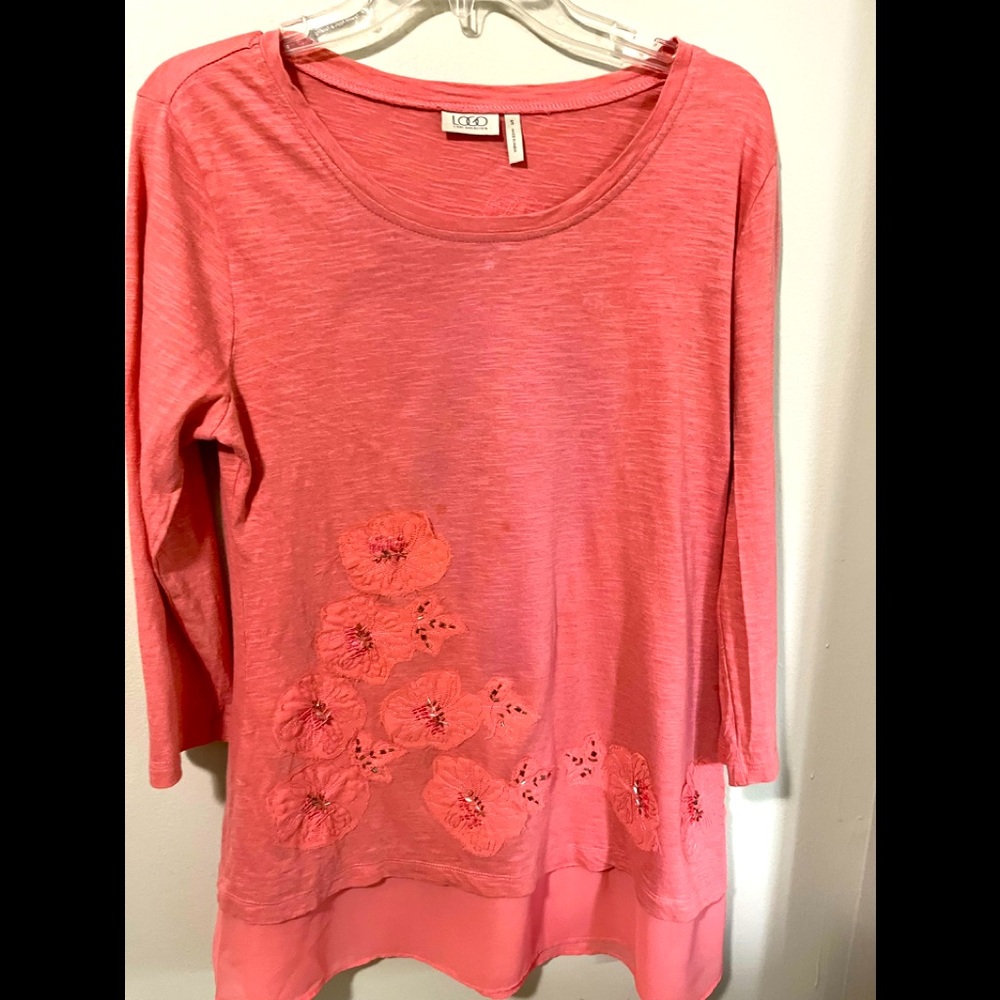 Pretty Embellished Logo Top -Small